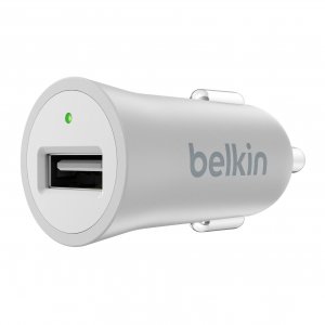 Belkin F8M730BTSLV Metallic Car Charger, Silver