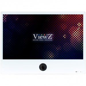 Viewz VZ-PVM-Z2W3N 23.6in. White Hd Public View Monitor  Embedded 2.1 