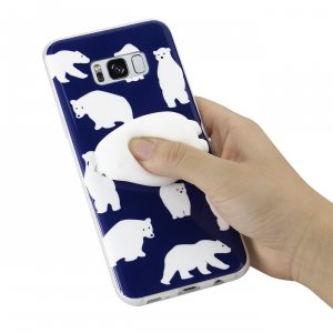 Samsung DTPU11-S8EDGEPB 3d Soft Silicone Polar Bear Case For  Galaxy S