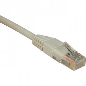 Tripp N002-010-WH 10ft Cat5e - Cat5 350mhz Molded Patch Cable Rj45 M-m