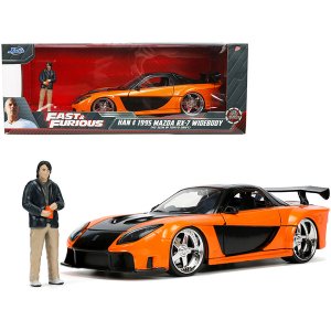 Jada 33174 1995 Mazda Rx-7 Widebody Rhd (right Hand Drive) Orange Meta