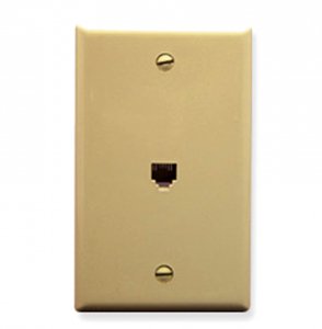 Cablesys IC630E60IV Wall Plate- Voice 6p6c- Ivory