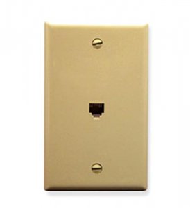 Cablesys IC630E60IV Wall Plate- Voice 6p6c- Ivory