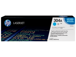 Original Hp CC531A Hp 304a () Toner Cartridge - Single Pack - Laser - 