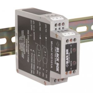 Black ICD101A Rs-232 To Current Loop Din Rail Converte