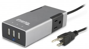 Plugable PS2-USB3 Plugable 2-outlet Travel Power Strip