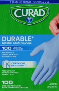 Medline CUR4145R Gloves,nitrile,onesize,be