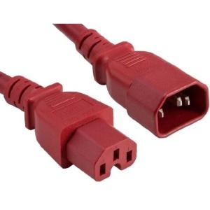 Enet C14C15-RD-10F-ENC C14 To C15 10ft Red Pwr Extension Cord