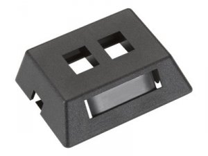 Black WPT459-MF Gigabase2 Modular Furniture Faceplate, 2