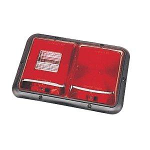 Bargman 3484008 Taillight 84 Recessed Double Horizonal Mount Red Backu