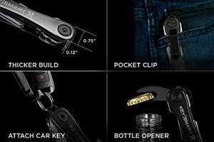 Keysmart KS607-BLK-BD Rugged Compact Key Holder