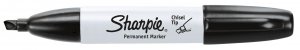 Dymo 38264 Sharpie Chisel 4pk Blk