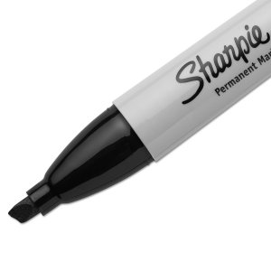 Dymo 38264 Sharpie Chisel 4pk Blk