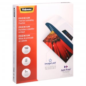 Fellowes 5204007 Glossy Pouches -imagelast, Letter, 5mil, 150 Pack