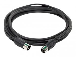 Monoprice 8534 Midi Cable With 5 Pin Din Plugs - Black