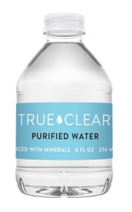 True TRC8OZ24PDMPBN182 Water,8z Bottle,168pl,clr