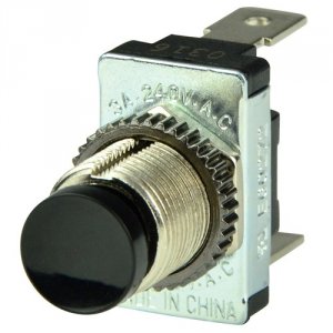 Bep 1001402 Bep Black Spst Momentary Contact Switch - Off-(on)