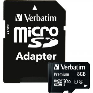 Verbatim 44081 (r)  Microsdhc(tm) Card With Adapter (8gb; Class 10)