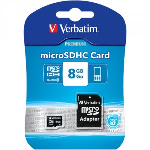 Verbatim 44081 (r)  Microsdhc(tm) Card With Adapter (8gb; Class 10)