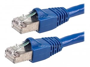 Monoprice 8600 Cat6a 24awg Stp Cable_ 6-inch Blue