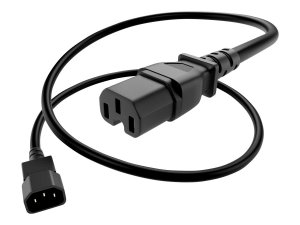 Unc PWCD-C14C15-15A-08F-BLK Power Cord C14 - C15, 14awg, 15amp, 250v, 