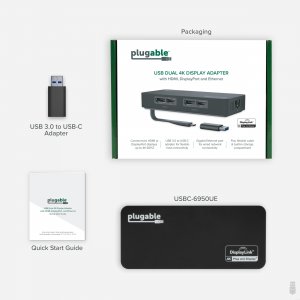 Plugable USBC-6950UE Plugable 4k Displayport And Hdmi Adapter