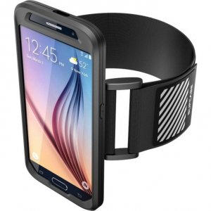 I SUP-S6-ARM-BK Galaxy S6 Armband Sport Case - Black