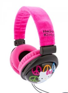 Hello 35009-PNK Foldable Plush Headphones