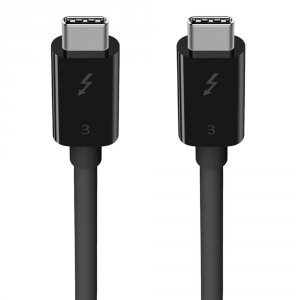 Belkin F2CD084BT0.5MBK 0.5m 40gbits Black Thunderbolt Cable