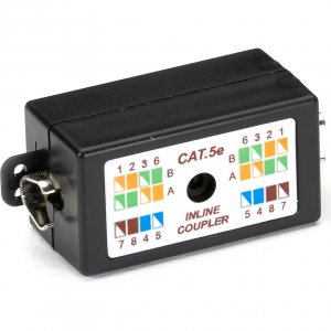 Black FAU964 Cat5e Hard-wire Couplers, Stp