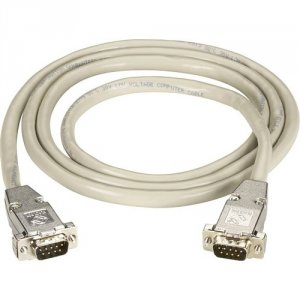 Black EDN12H-0100-MM Db9 Extension Cable With Emirfi Hoods,