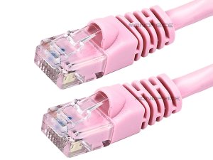 Monoprice 3713 Cat5e 24awg  Cable_ 7ft Pink