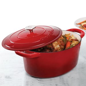 Gibson 69147.02 7qtoval Dutchoven Crockpot Red