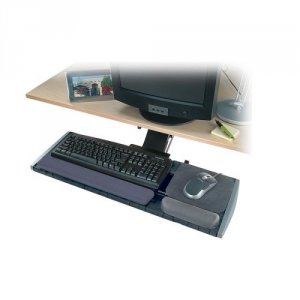 Kensington K60067 Underdesk Adjustable Keyboardmouse Platform With Wri