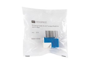 Monoprice 313 Cat5e Rj-45 Toolless Keystone  Blue