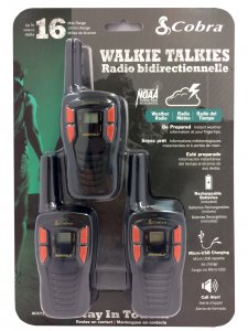 Altis CXT195-3 3pk Cobra Walkie Talkies Up To