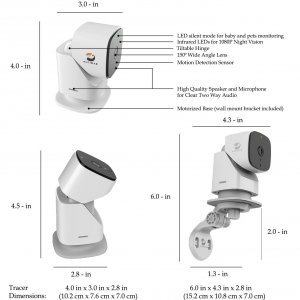 Alcidae H1 Tracer 360 Degree Indoor Cam