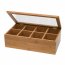 Clipper 8189 Bamboo Acrylic Adj Tea Box