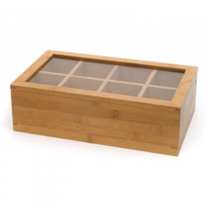 Clipper 8189 Bamboo Acrylic Adj Tea Box