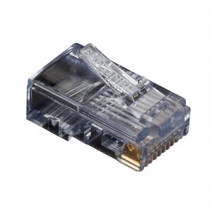 Black FM105 Rj-45 Modular Connectors, Round Cable, S