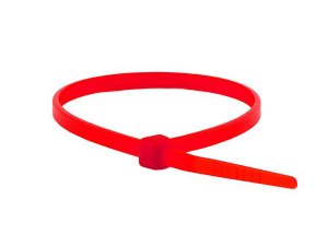 Monoprice 5758 Cable Tie 4 Inch 18lbs_ 100pcspk - Red