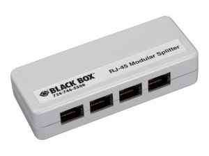 Black FM810-R2 Rj-45 Modular Splitters, 5-position, 8 X