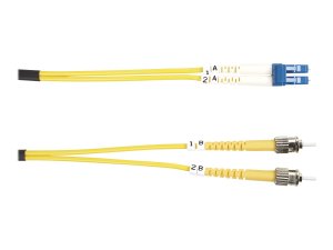 Black FOSM-001M-STLC Fiber Patch Cable 1m Sm 9 Micron St To L