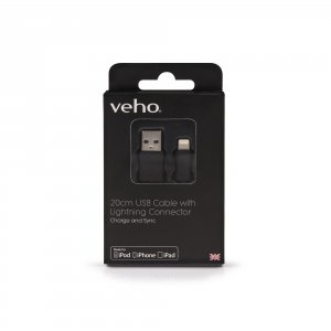 Veho VPP-601-20CM Pebble 8  20cm Lightning Cable