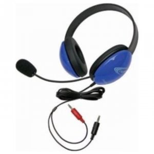 Ergoguys 2800BL-AV Califone Stereo Headset 2 3.5mm Plugs Bl