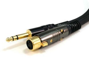 Monoprice 4767 Xlr F To Trs Male Cable 1.5ft