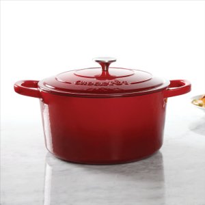 Gibson 69144.02 7 Qt Dutch Oven Crock Pot Red