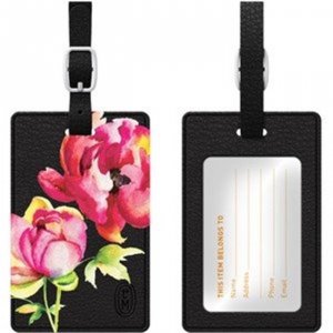 Centon OP-II-FLR-04 Otm Essentials Black Leather Bag Tag