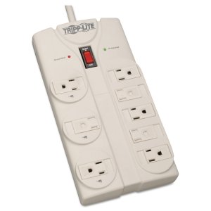 Tripp TLP825 Surge Protector Power Strip 120v 5-15r 8 Outlet 25feet  C