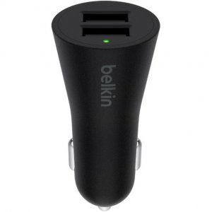 Belkin F8M931BT04-BLK Boost Up 2-port Car Charger + Usb-a To Micro-usb